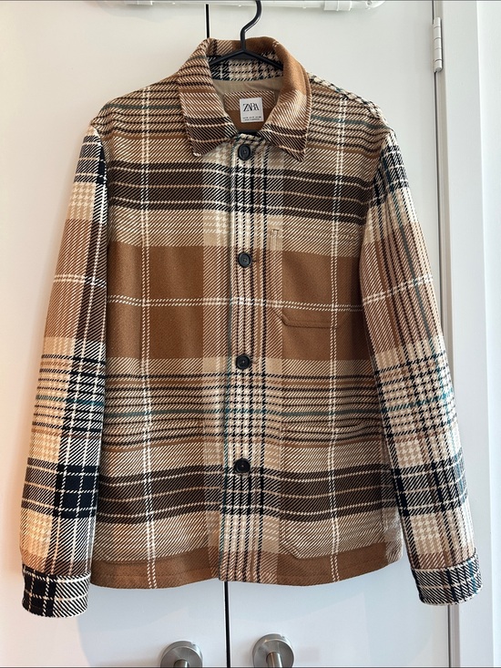 Zara Other - ZARA Men’s Plaid Shirt Jacket